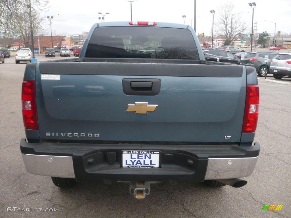 2007 Silverado 2500HD LT Extended Cab 4x4 - Blue Granite Metallic / Ebony photo #5