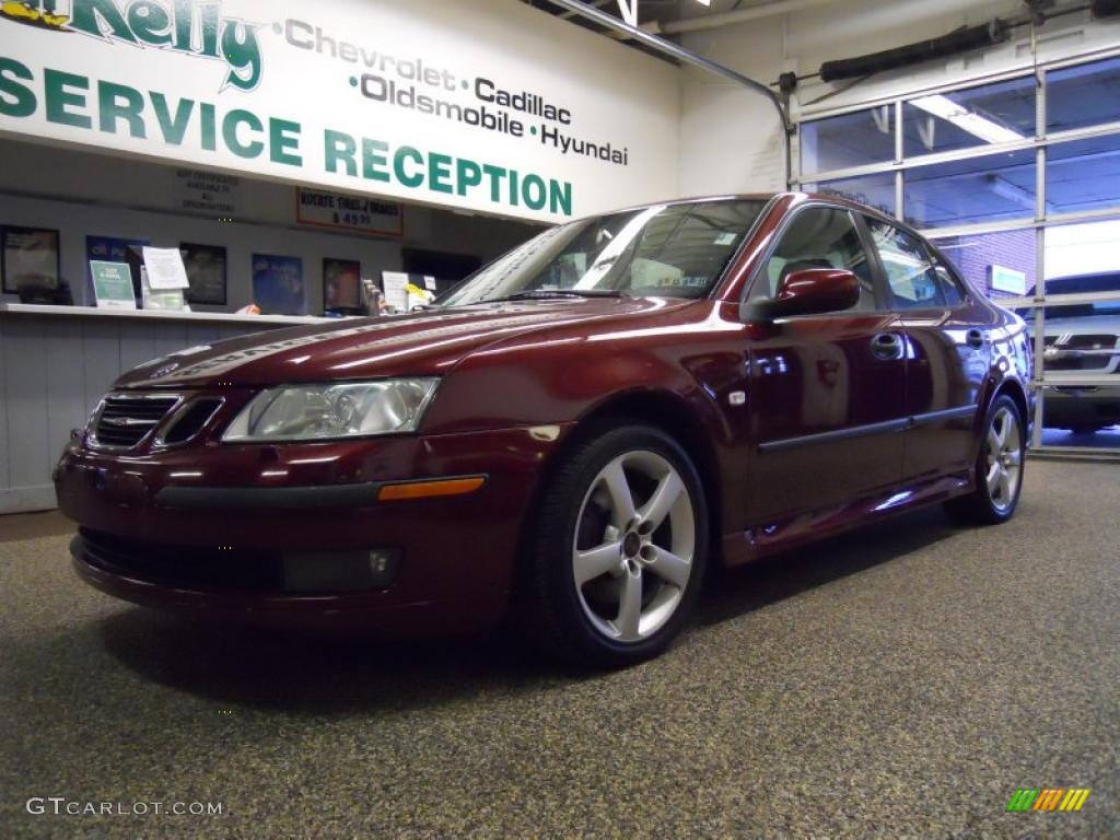 2004 9-3 Arc Sedan - Merlot Red Metallic / Slate Gray photo #2