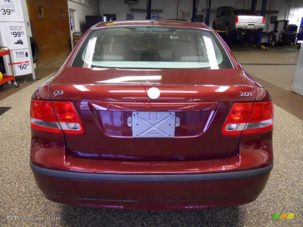 2004 9-3 Arc Sedan - Merlot Red Metallic / Slate Gray photo #4