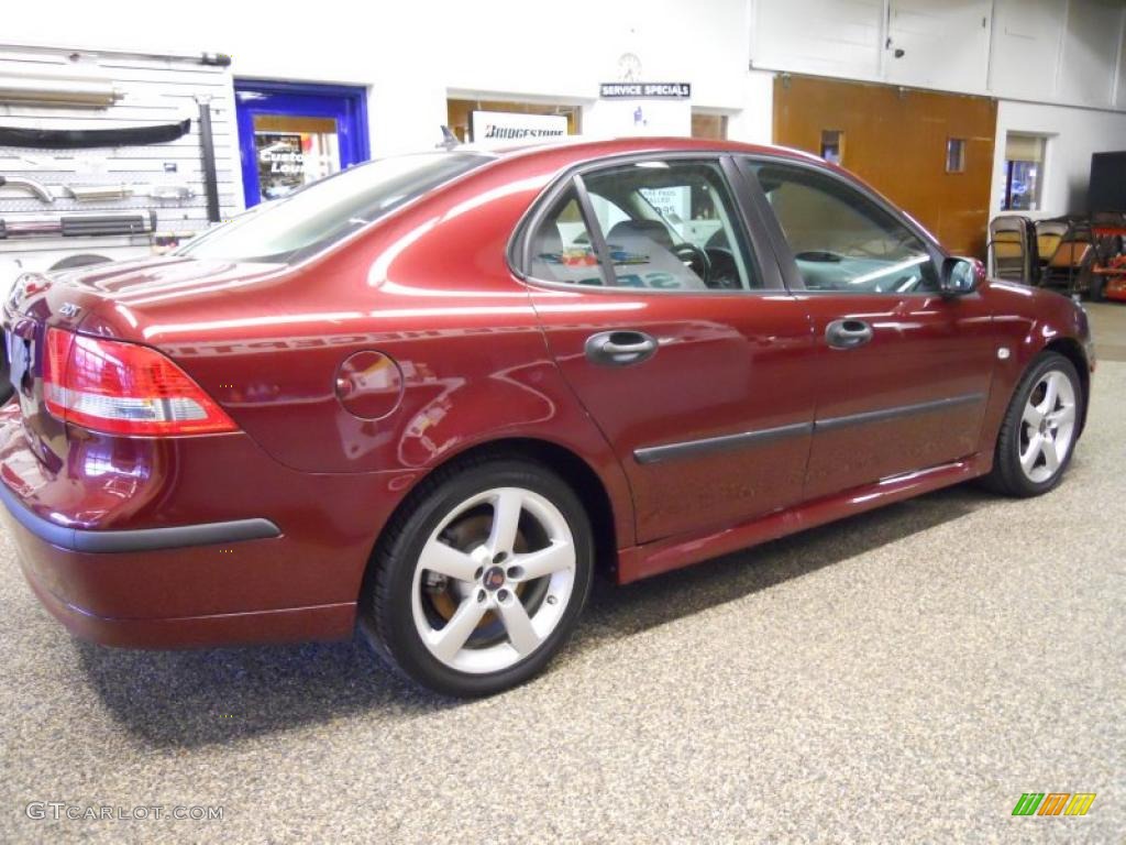 2004 9-3 Arc Sedan - Merlot Red Metallic / Slate Gray photo #5