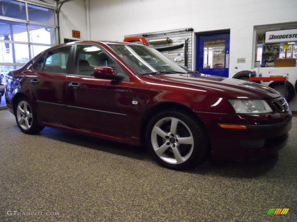 2004 9-3 Arc Sedan - Merlot Red Metallic / Slate Gray photo #6