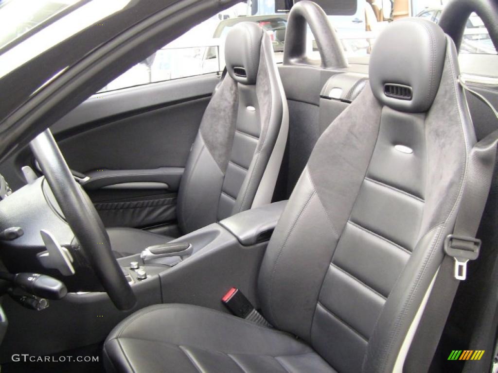 Black Interior 2008 Mercedes-Benz SLK 55 AMG Roadster Photo #47653210