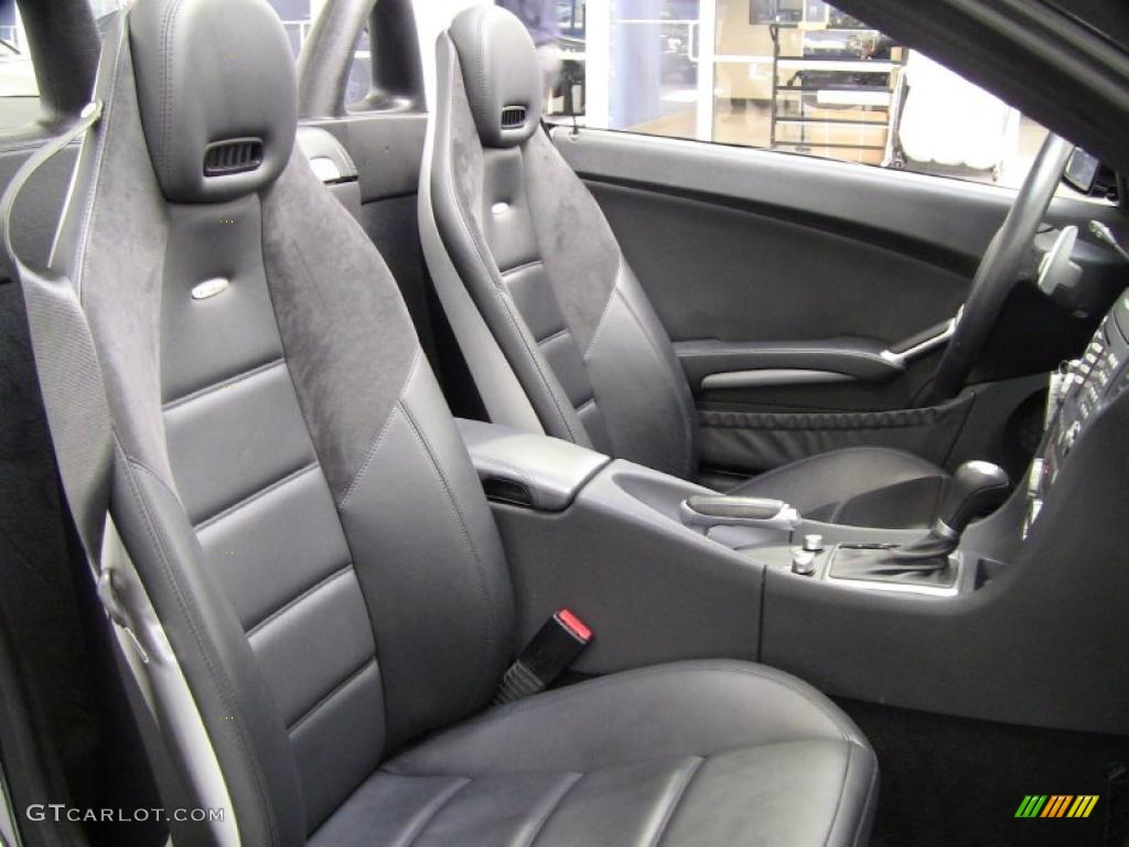 Black Interior 2008 Mercedes-Benz SLK 55 AMG Roadster Photo #47653222