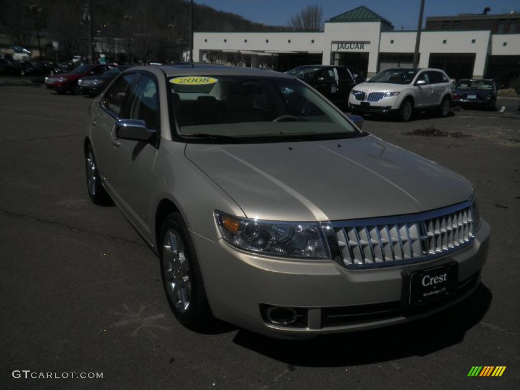 2008 MKZ AWD Sedan - Light Sage Metallic / Light Stone photo #3