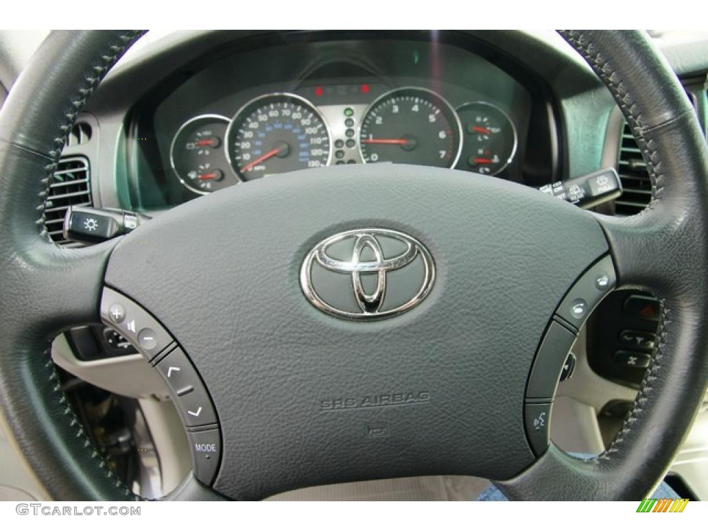 2004 Toyota Land Cruiser Standard Land Cruiser Model Stone Steering Wheel Photo #47655985