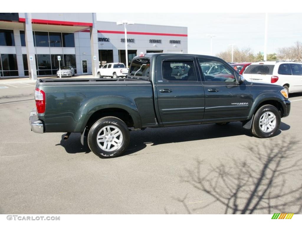 2005 Tundra SR5 Double Cab 4x4 - Timberland Green Mica / Taupe photo #2