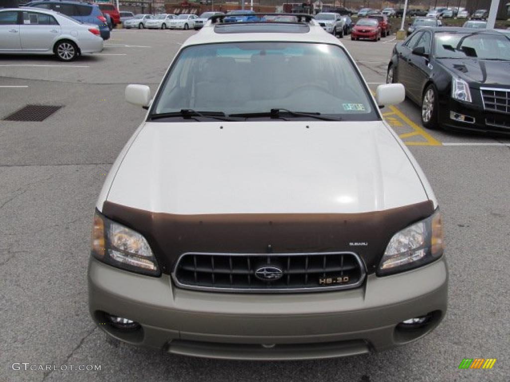 2003 Outback L.L. Bean Edition Wagon - White Frost Pearl / Beige photo #2
