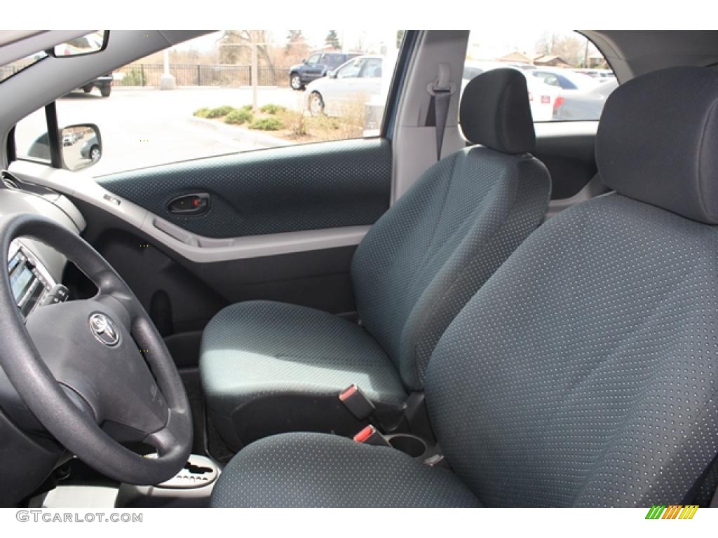 2007 Yaris 3 Door Liftback - Bayou Blue Metallic / Dark Charcoal photo #9