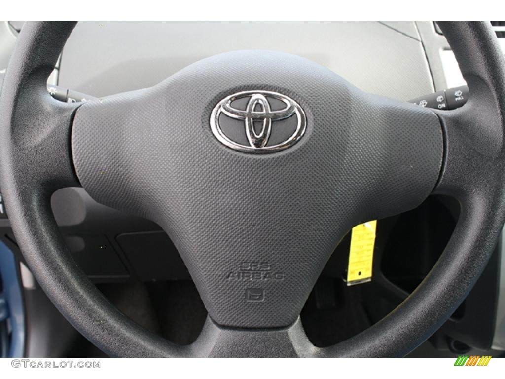 2007 Yaris 3 Door Liftback - Bayou Blue Metallic / Dark Charcoal photo #15