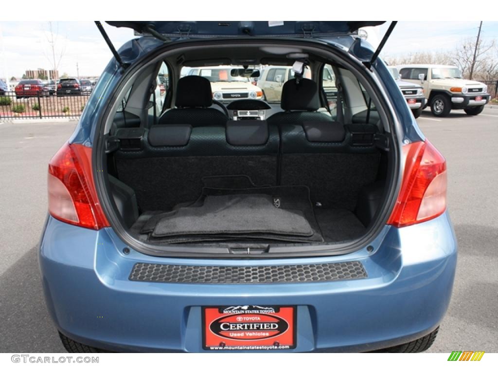2007 Yaris 3 Door Liftback - Bayou Blue Metallic / Dark Charcoal photo #25