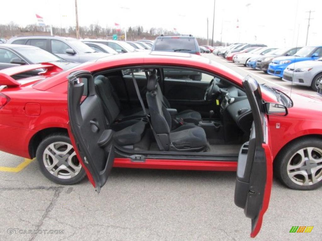 Black Interior 2004 Saturn ION 3 Quad Coupe Photo #47657119