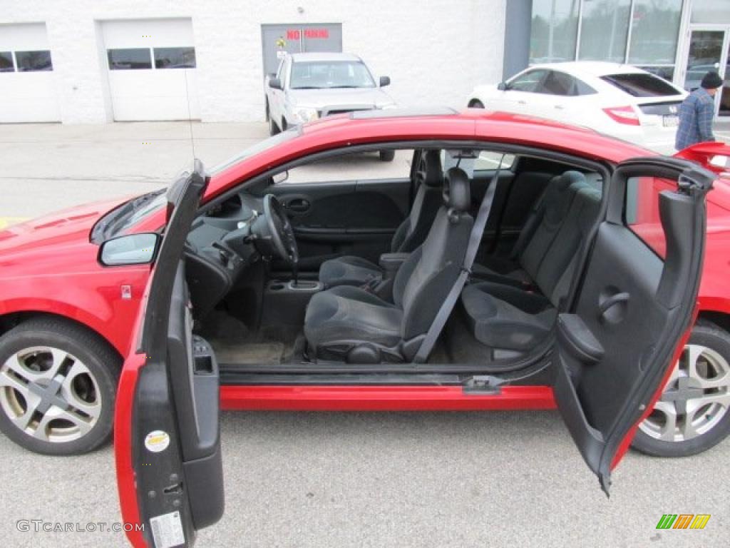 Black Interior 2004 Saturn ION 3 Quad Coupe Photo #47657134