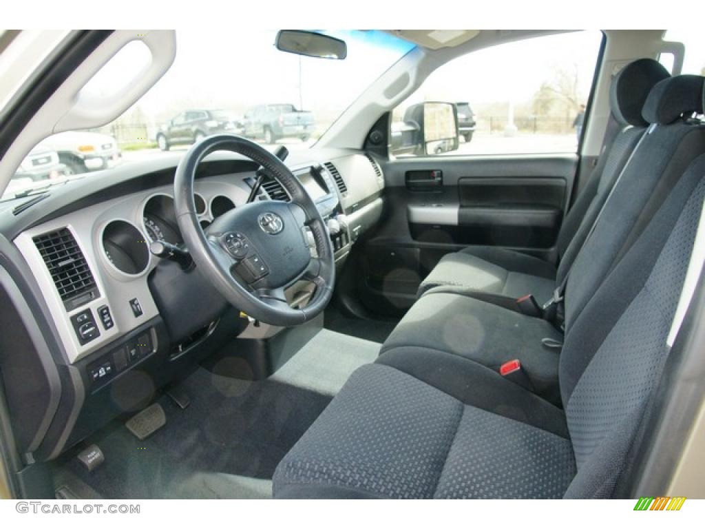 Black Interior 2007 Toyota Tundra SR5 Double Cab 4x4 Photo #47657647