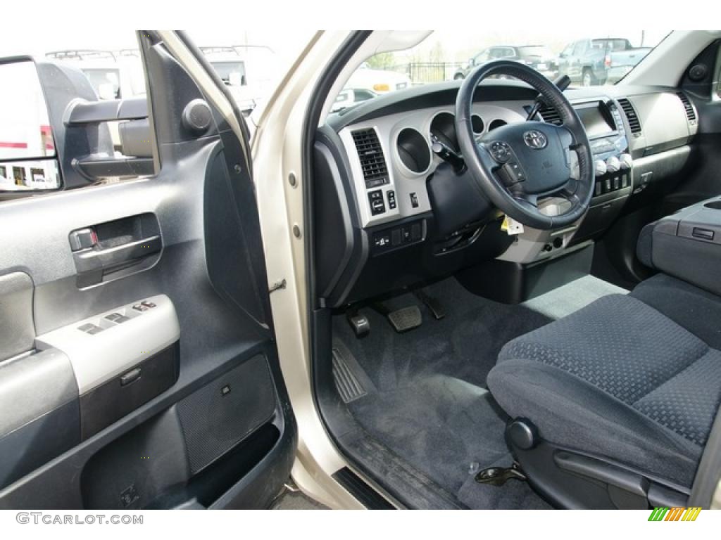 Black Interior 2007 Toyota Tundra SR5 Double Cab 4x4 Photo #47657746
