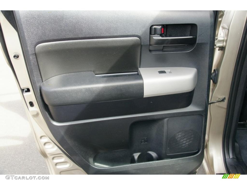 2007 Toyota Tundra SR5 Double Cab 4x4 Black Door Panel Photo #47657779