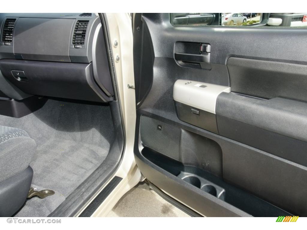 2007 Toyota Tundra SR5 Double Cab 4x4 Black Door Panel Photo #47657794
