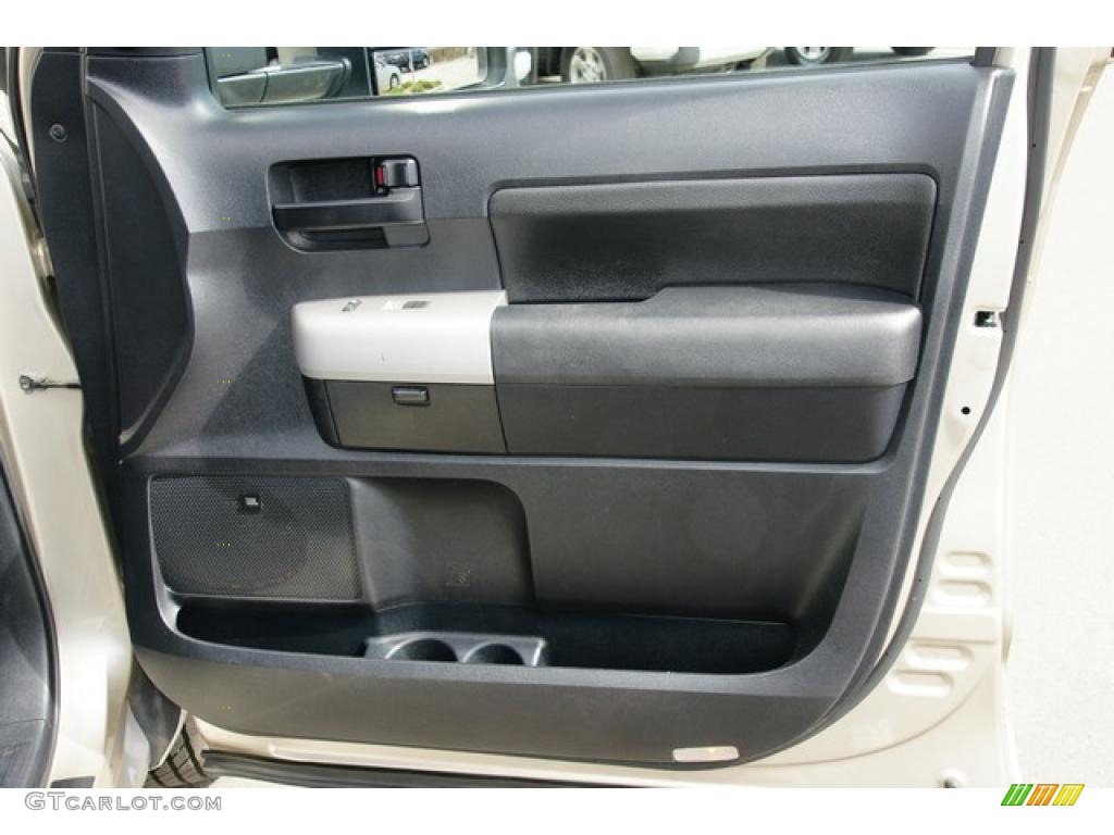 2007 Toyota Tundra SR5 Double Cab 4x4 Black Door Panel Photo #47657809