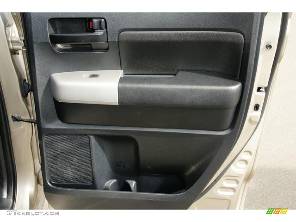 2007 Toyota Tundra SR5 Double Cab 4x4 Black Door Panel Photo #47657824