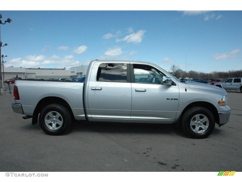 Bright Silver Metallic 2009 Dodge Ram 1500 SLT Crew Cab 4x4 Exterior Photo #47658196
