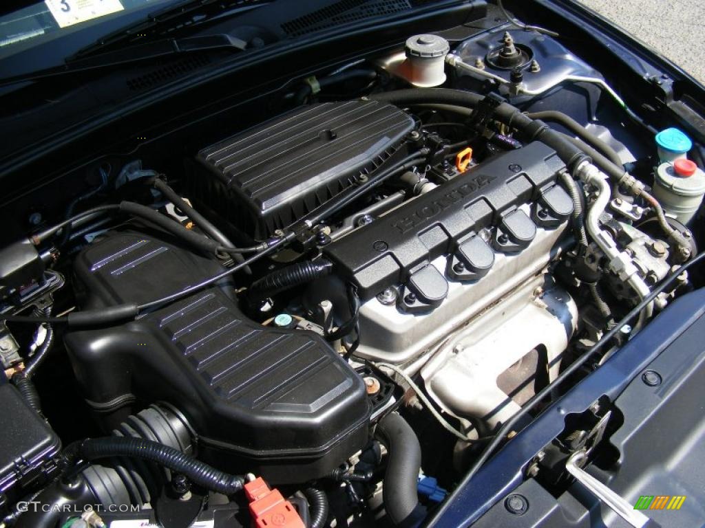2004 Honda Civic LX Sedan 1.7L SOHC 16V VTEC 4 Cylinder Engine Photo