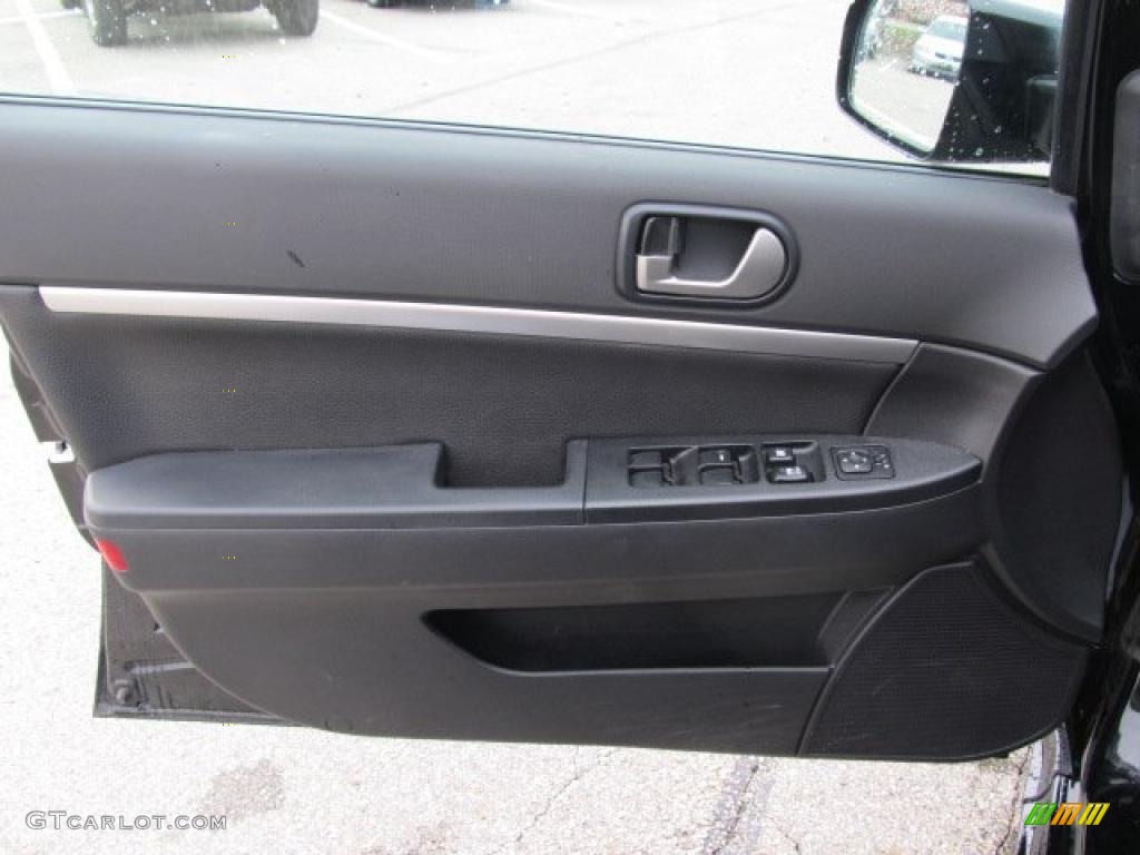2009 Mitsubishi Galant RALLIART Black Door Panel Photo #47660002