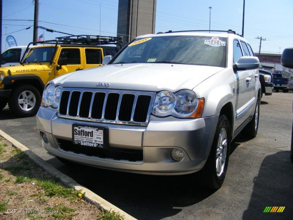 2008 Grand Cherokee Limited 4x4 - Bright Silver Metallic / Dark Slate Gray/Light Graystone photo #1