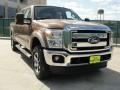 2011 Golden Bronze Metallic Ford F250 Super Duty Lariat Crew Cab 4x4  photo #1