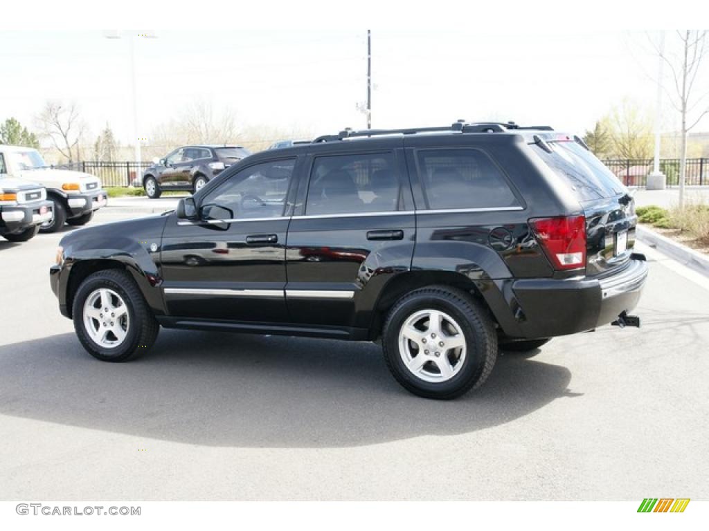 2005 Grand Cherokee Limited 4x4 - Black / Dark Khaki/Light Graystone photo #4