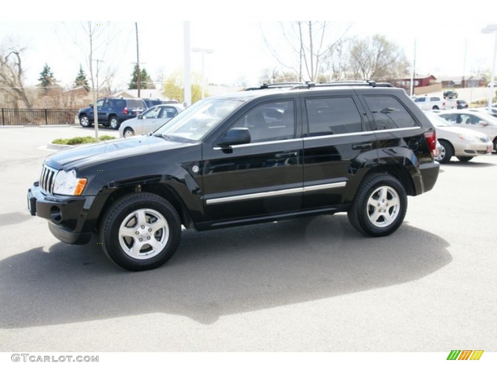 2005 Grand Cherokee Limited 4x4 - Black / Dark Khaki/Light Graystone photo #5
