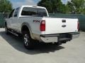 2011 White Platinum Metallic Tri-Coat Ford F250 Super Duty Lariat Crew Cab 4x4  photo #5