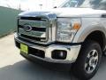 2011 White Platinum Metallic Tri-Coat Ford F250 Super Duty Lariat Crew Cab 4x4  photo #10