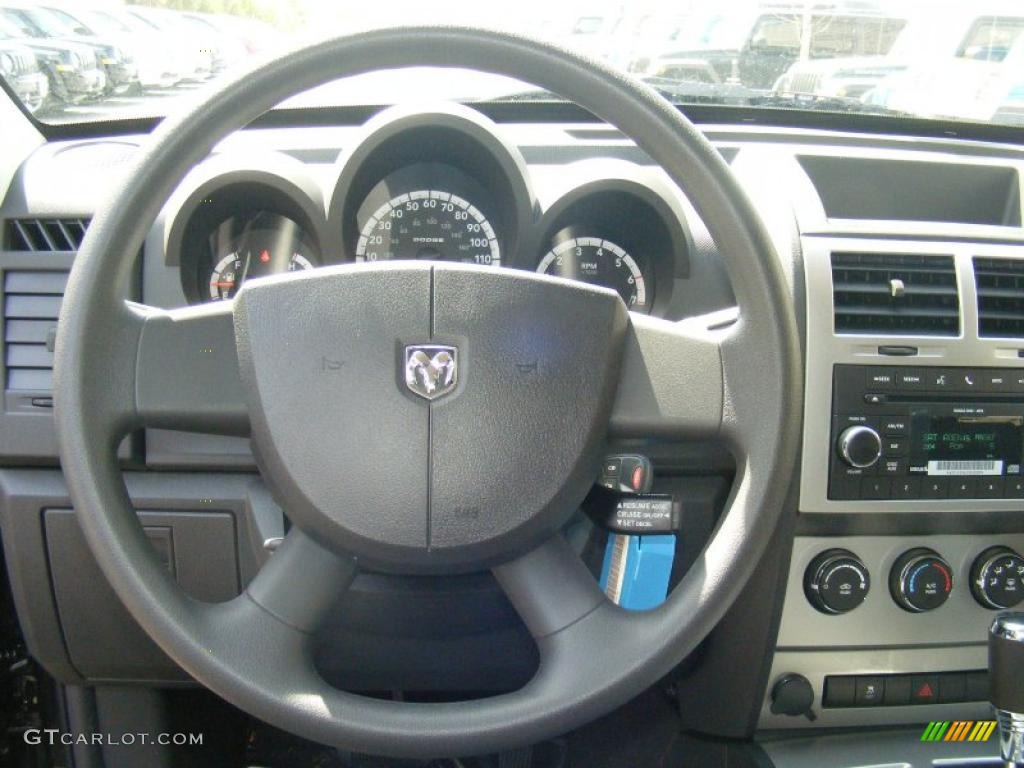 2011 Dodge Nitro Heat 4x4 Dark Slate Gray Steering Wheel Photo #47661151