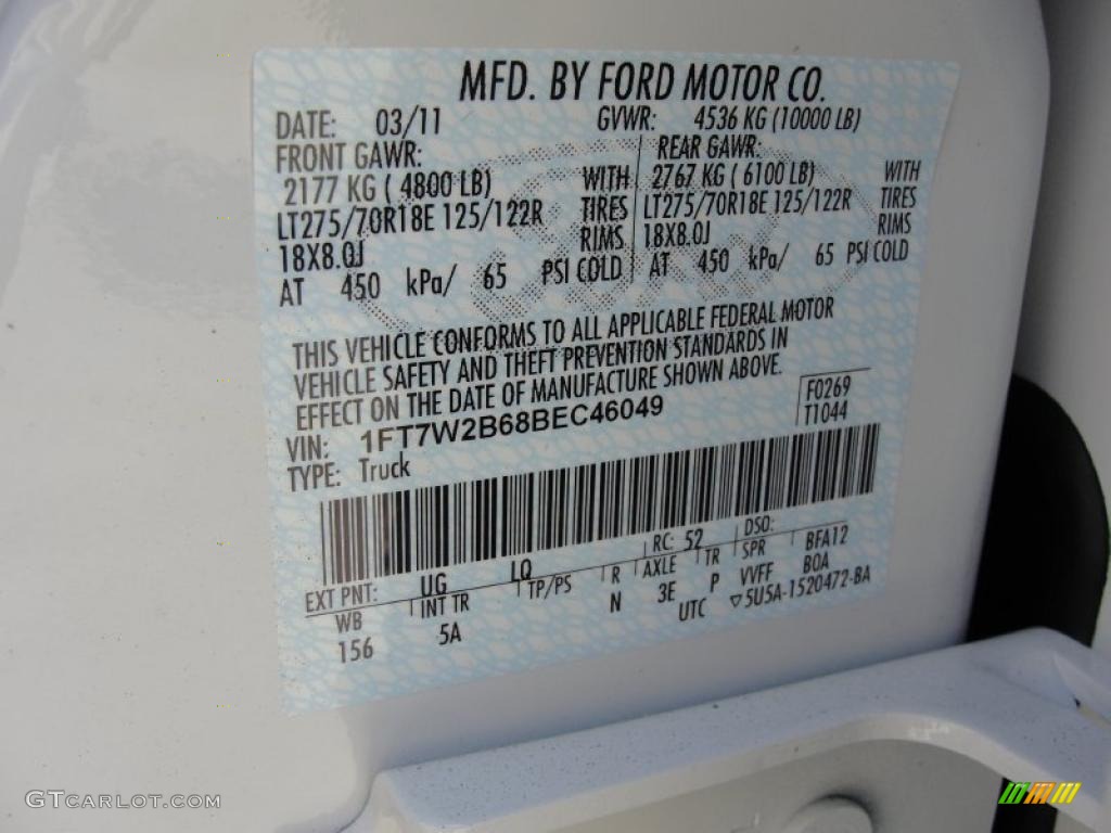 2011 F250 Super Duty Lariat Crew Cab 4x4 - White Platinum Metallic Tri-Coat / Adobe Two Tone Leather photo #39