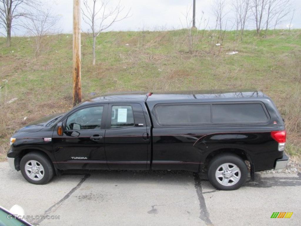 2007 Tundra SR5 Double Cab 4x4 - Black / Graphite Gray photo #3