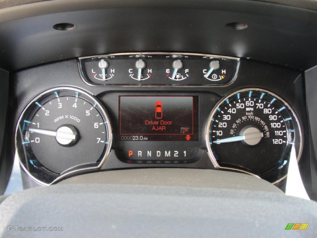 2011 Ford F150 Lariat SuperCrew Gauges Photo #47662540