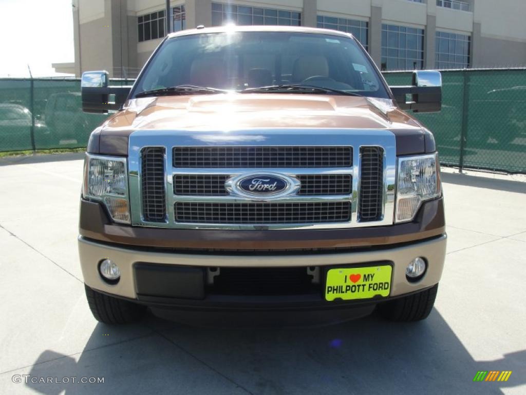 2011 F150 Lariat SuperCrew - Golden Bronze Metallic / Pale Adobe photo #8