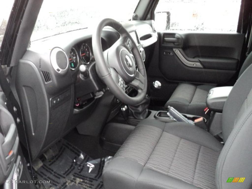 Black Interior 2011 Jeep Wrangler Call of Duty: Black Ops Edition 4x4 Photo #47664091