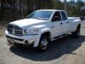 2008 Bright White Dodge Ram 3500 Big Horn Edition Quad Cab 4x4 Dually  photo #1