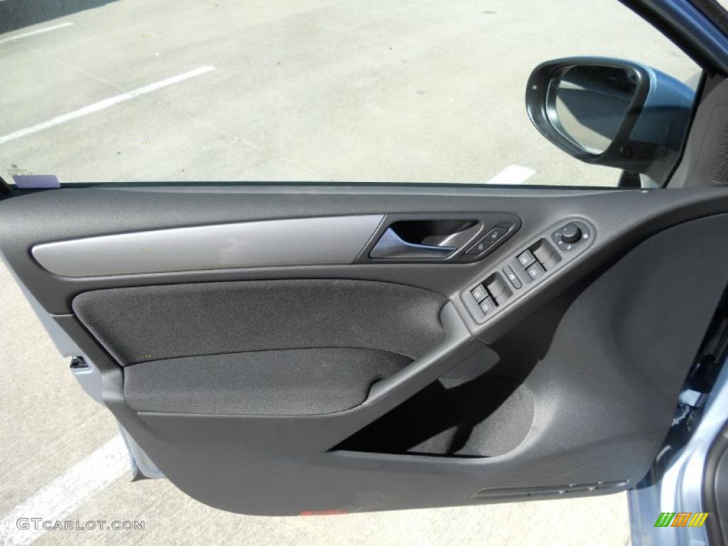 2011 Volkswagen Golf 4 Door Titan Black Door Panel Photo #47668471