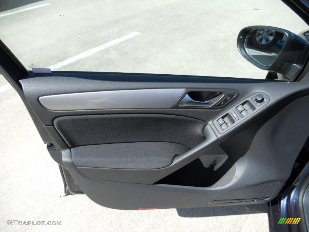 2011 Volkswagen Golf 4 Door Titan Black Door Panel Photo #47668819