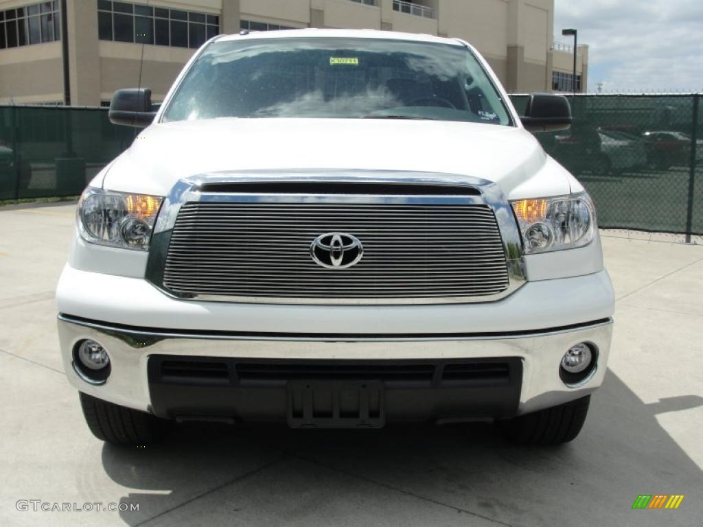 2011 Tundra Texas Edition Double Cab - Super White / Graphite Gray photo #8