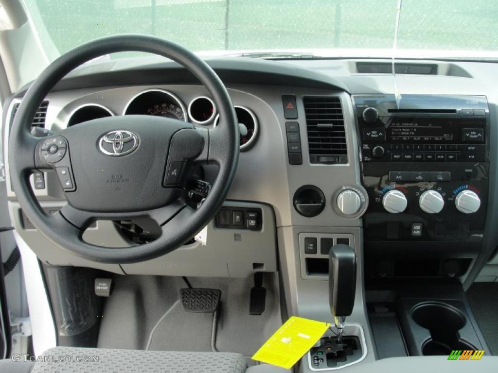 2011 Toyota Tundra Texas Edition Double Cab Graphite Gray Dashboard Photo #47669119