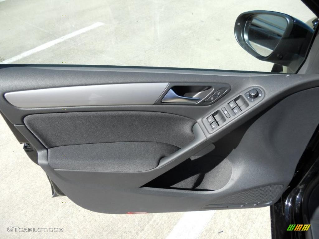 2011 Volkswagen Golf 4 Door Titan Black Door Panel Photo #47669155