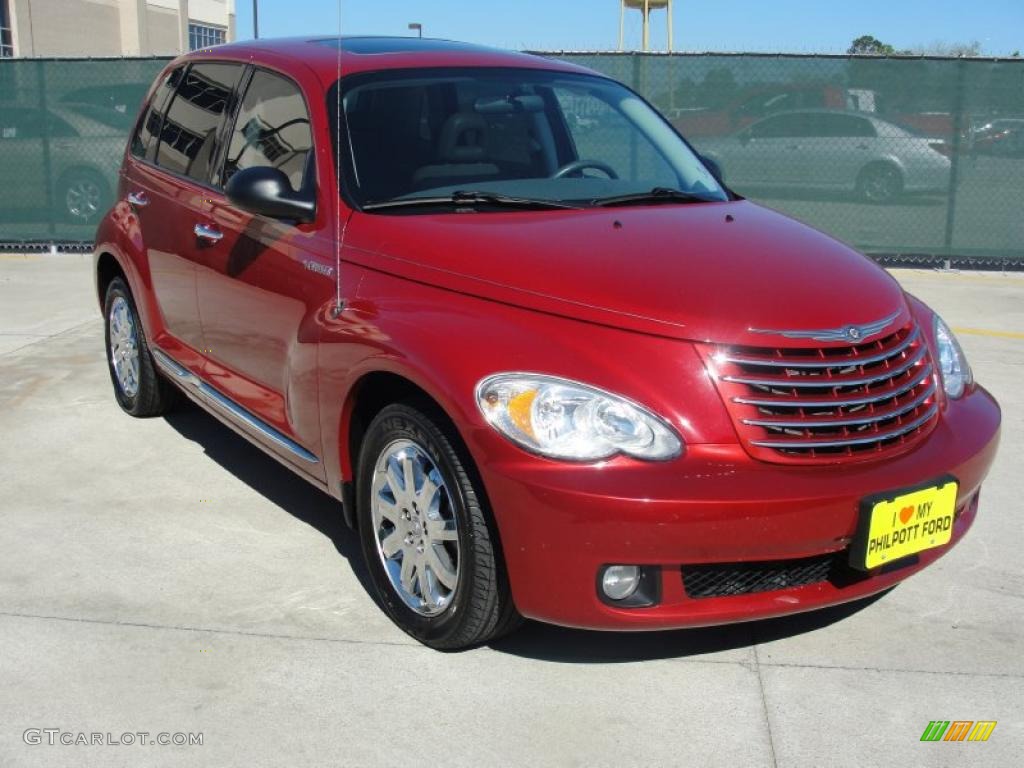 2006 PT Cruiser Limited - Inferno Red Crystal Pearl / Pastel Slate Gray photo #1