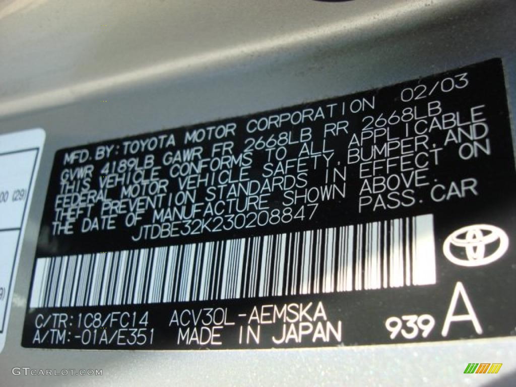 2003 Camry LE - Stratosphere Mica / Stone photo #21
