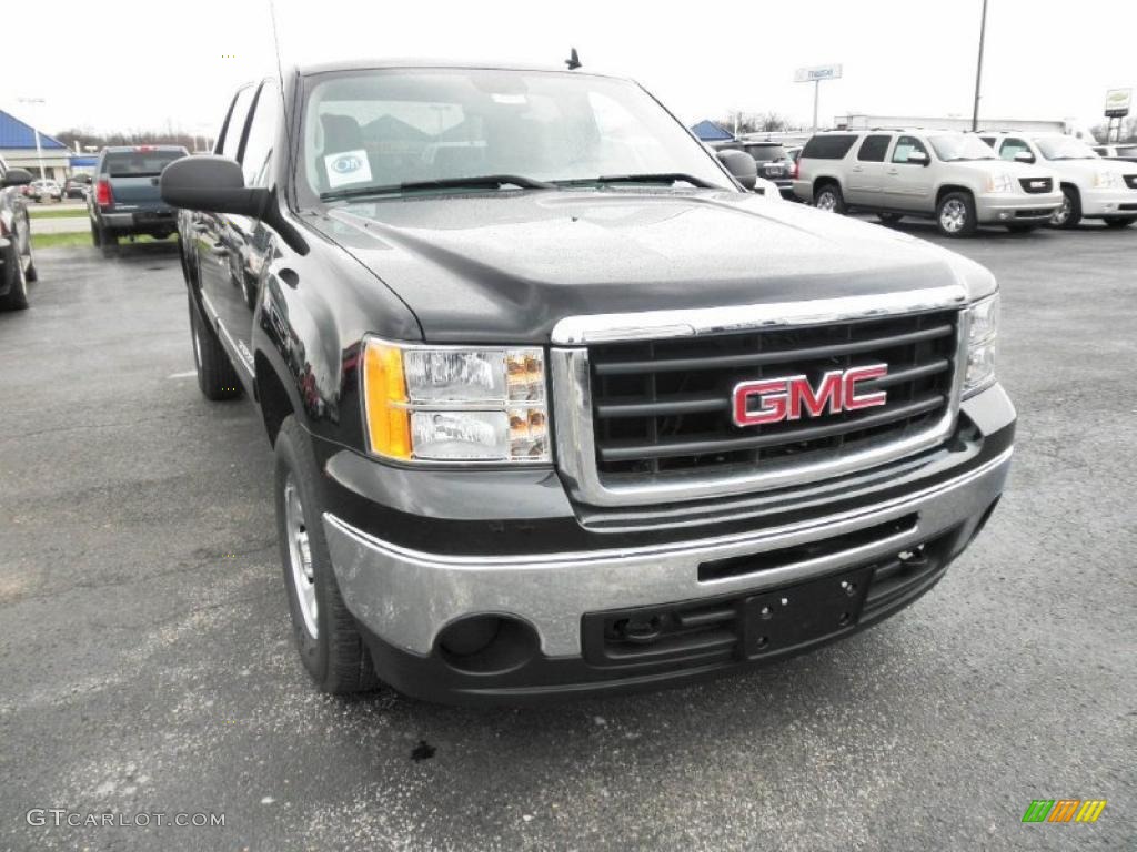 Onyx Black 2011 GMC Sierra 1500 Crew Cab 4x4 Exterior Photo #47672512