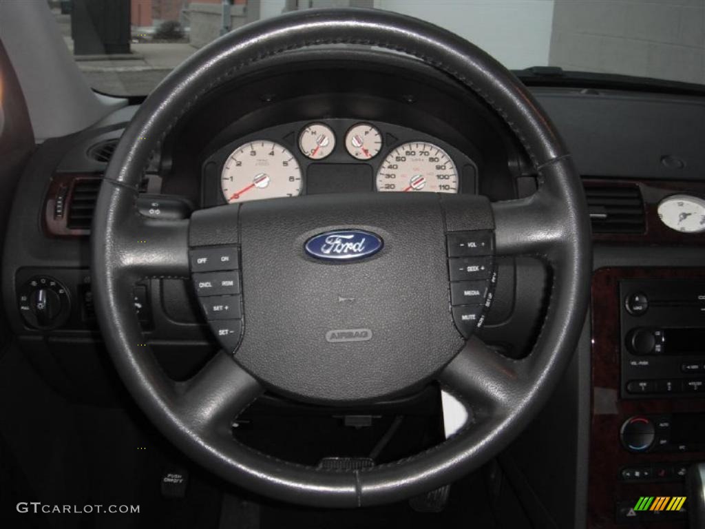 2007 Ford Five Hundred Limited AWD Black Steering Wheel Photo #47672596