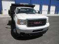 Summit White 2011 GMC Sierra 3500HD Work Truck Regular Cab Chassis Dump Truck Exterior