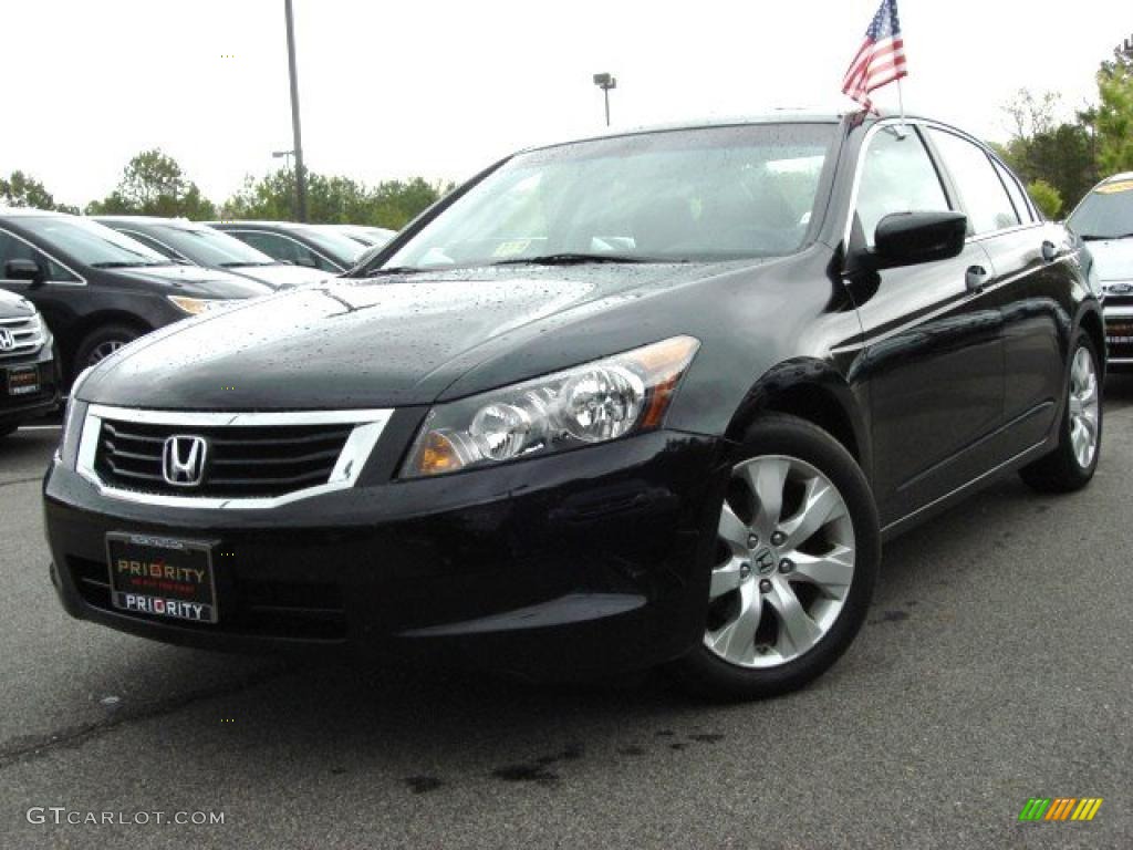 2008 Accord EX Sedan - Nighthawk Black Pearl / Black photo #1