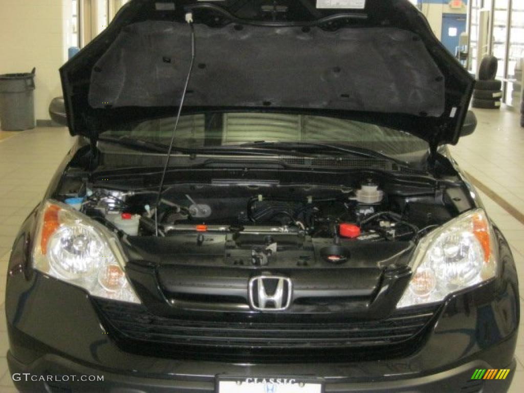 2008 CR-V LX 4WD - Nighthawk Black Pearl / Black photo #6